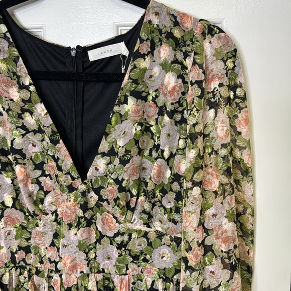 NWT Lush Pink and Green Ruffled Tiered Sundress - Picture 4 of 11